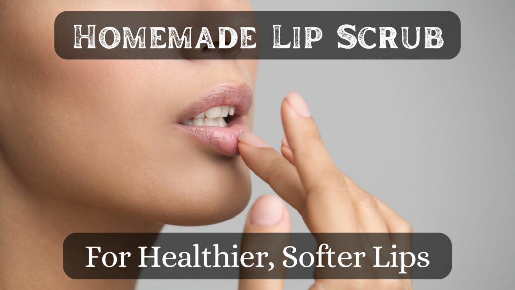 Homemade lip scrub